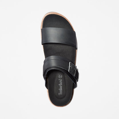 Timberland Mens Amalfi Vibes 2 Band-strap Sandal for Men in Black