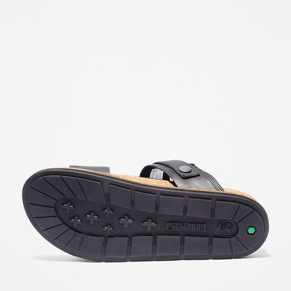 Timberland Mens Amalfi Vibes 2 Band-strap Sandal for Men in Black