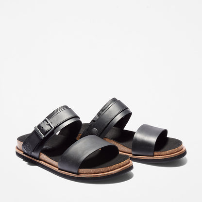 Timberland Mens Amalfi Vibes 2 Band-strap Sandal for Men in Black