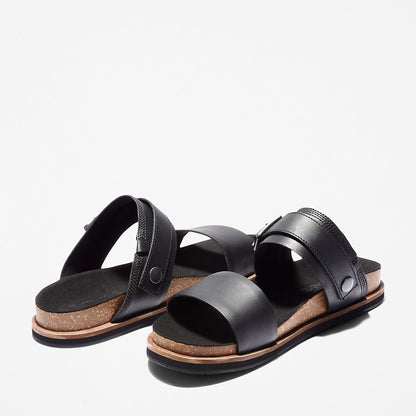 Timberland Mens Amalfi Vibes 2 Band-strap Sandal for Men in Black