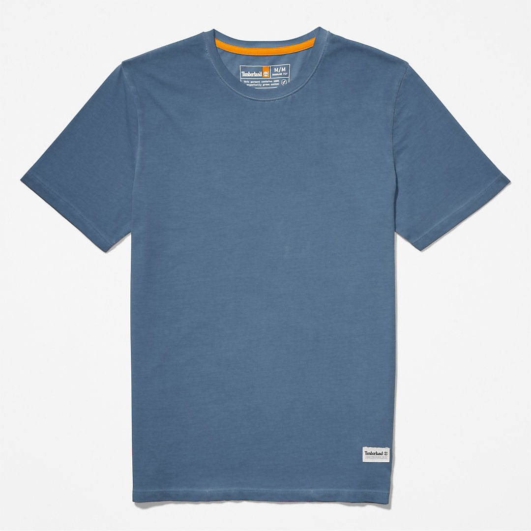 Timberland Mens Lamprey River Garment-Dyed T-Shirt for Men in Navy