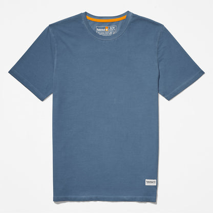 Timberland Mens Lamprey River Garment-Dyed T-Shirt for Men in Navy