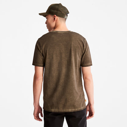 Timberland Mens Lamprey River T-shirt for Men in Dark Green