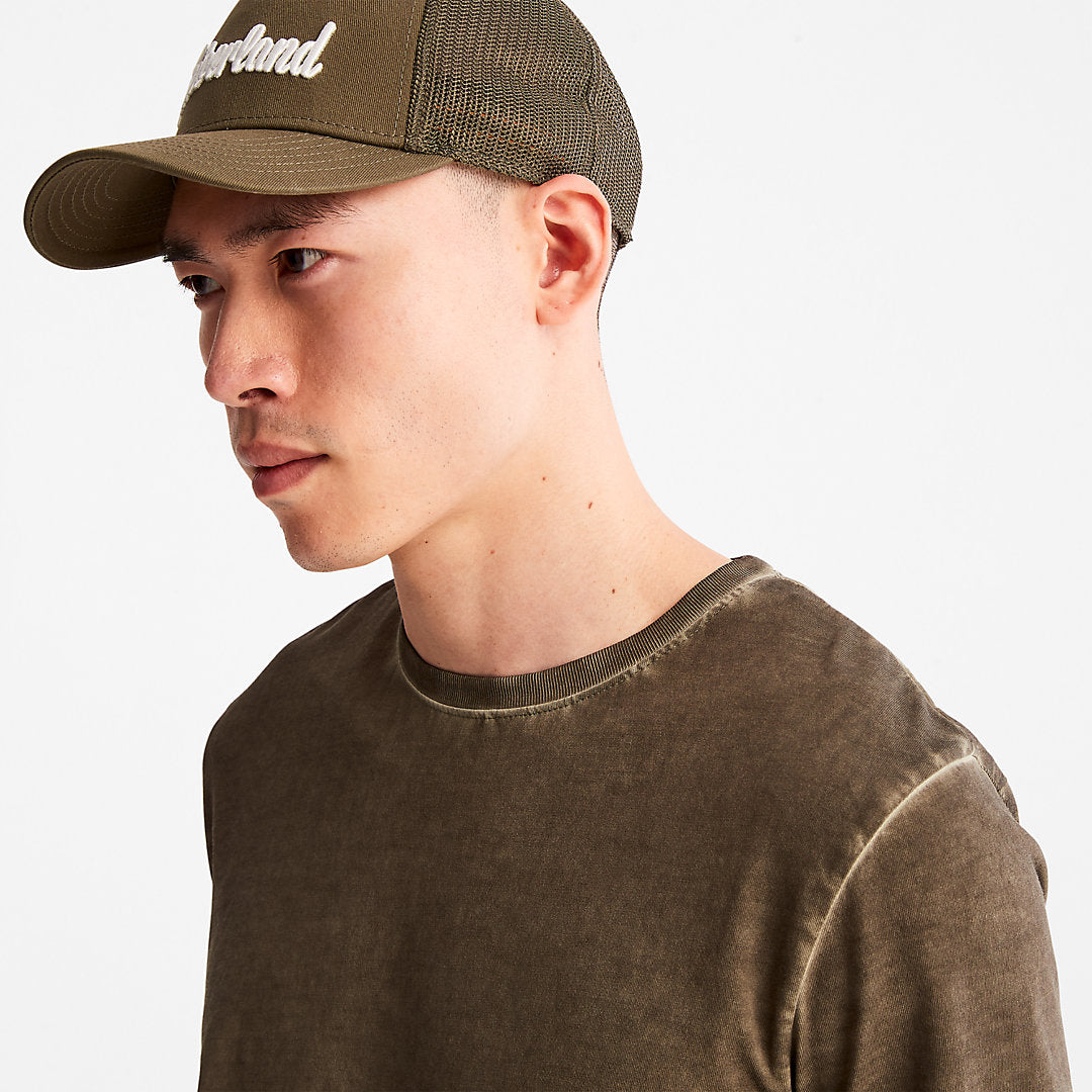 Timberland Mens Lamprey River T-shirt for Men in Dark Green