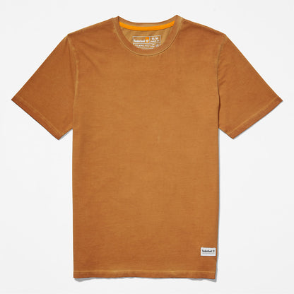 Timberland Mens Lamprey River Garment-Dyed T-Shirt for Men in Brown