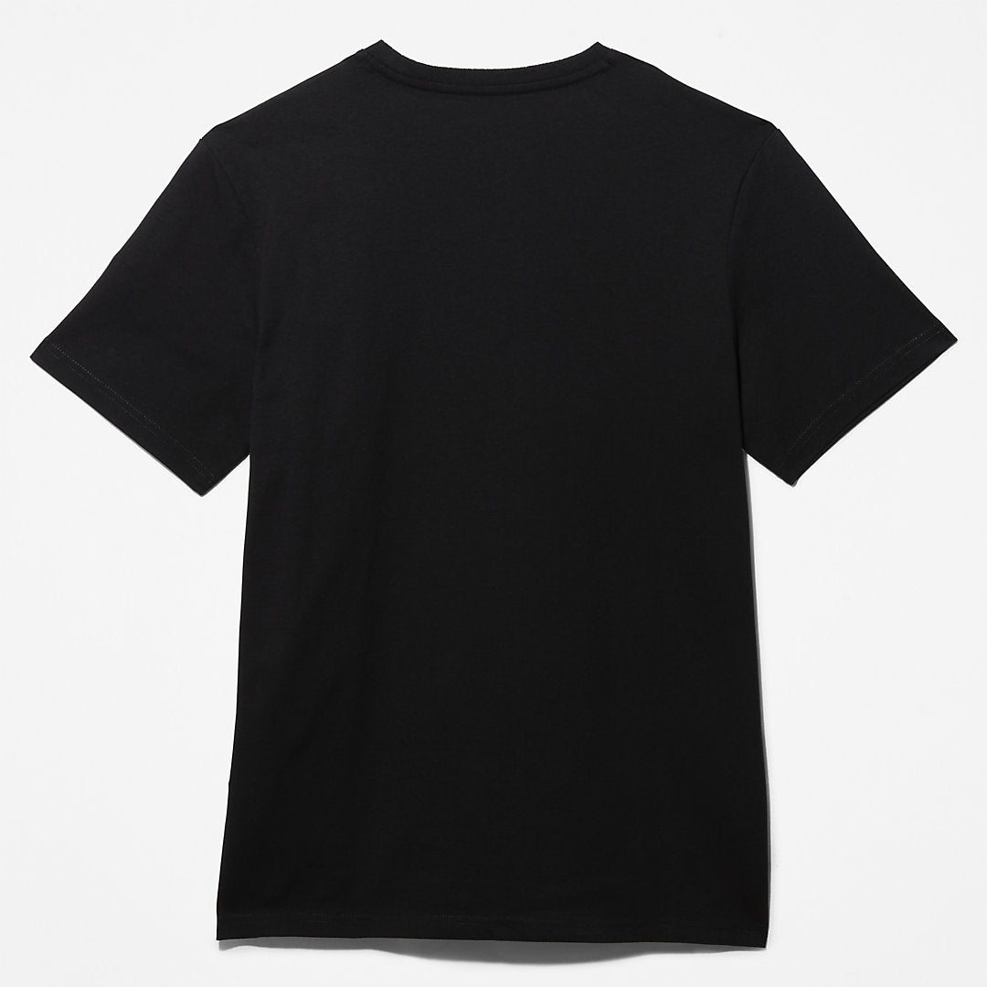 Timberland Mens Outdoor Heritage Linear-Logo T-Shirt for Men in Black