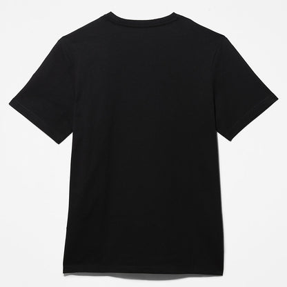 Timberland Mens Outdoor Heritage Linear-Logo T-Shirt for Men in Black