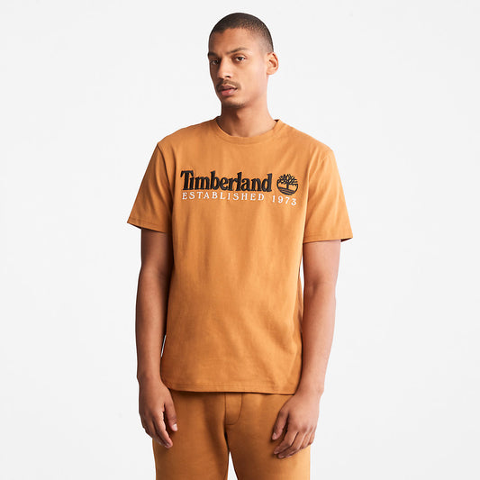 Timberland Mens Outdoor Heritage Logo T-Shirt for Men in Orange