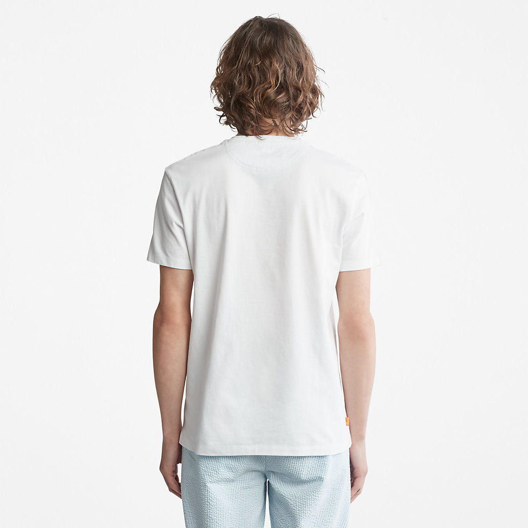 Timberland Mens Dunstan River Pocket T-shirt for Men in White
