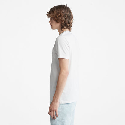Timberland Mens Dunstan River Pocket T-shirt for Men in White