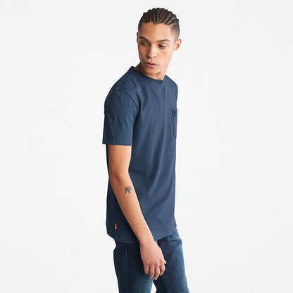 Timberland Mens Dunstan River One-Pocket T-Shirt for Men in Blue