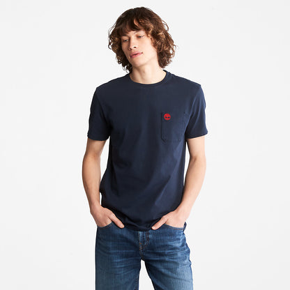 Timberland Mens Dunstan River Pocket T-shirt for Men in Navy