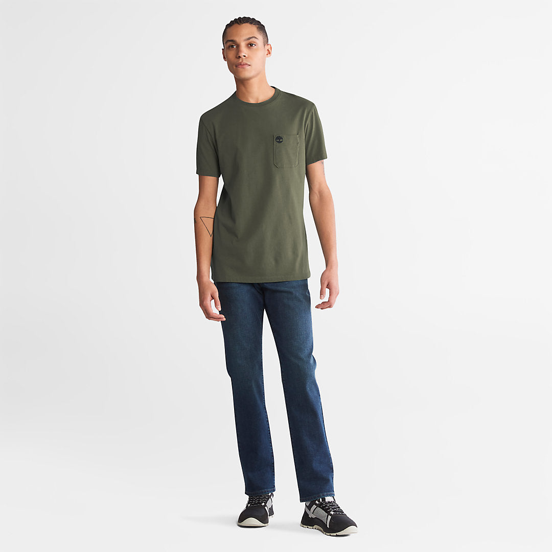Timberland Mens Dunstan River Pocket T-shirt for Men in Green