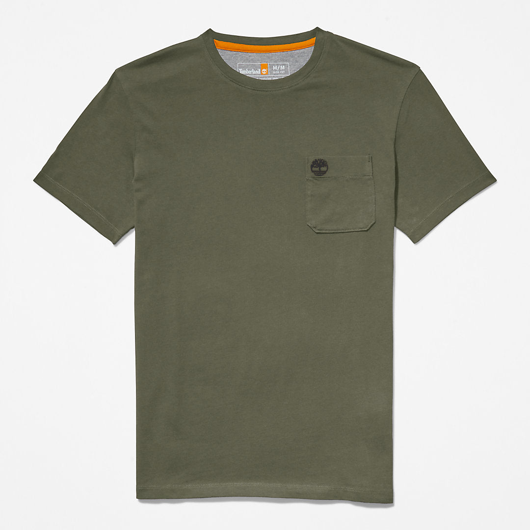 Timberland Mens Dunstan River Pocket T-shirt for Men in Green