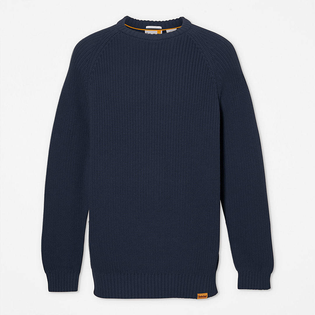 Timberland Mens Beards Brook Crew-Neck Sweater for Men in Navy