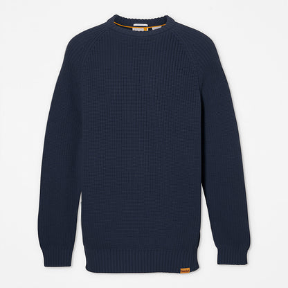Timberland Mens Beards Brook Crew-Neck Sweater for Men in Navy