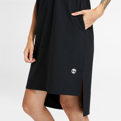 Timberland Womens Drawstring T-Shirt Dress for Women in Black