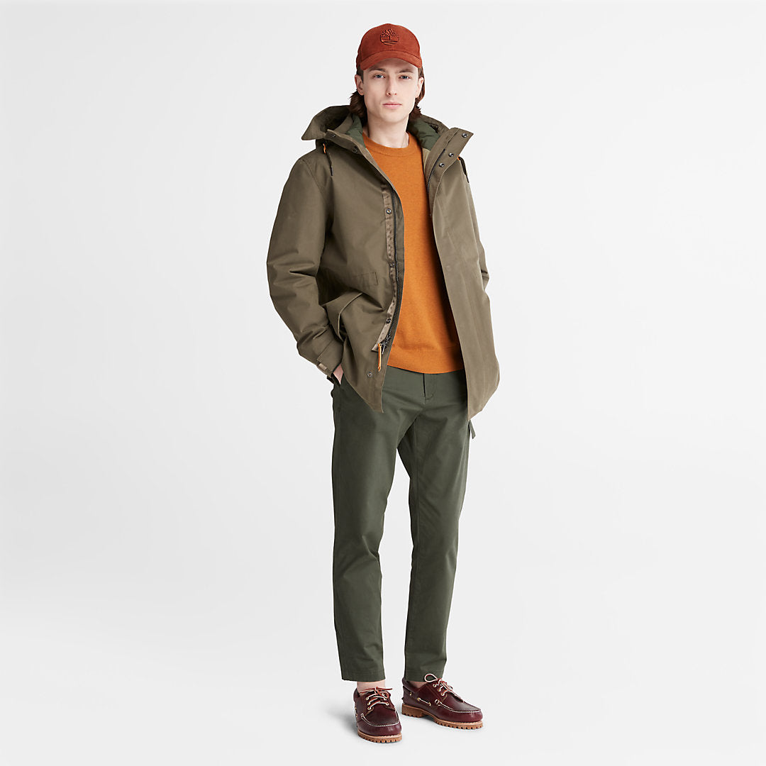 Timberland Mens Snowdon Peak 3-in-1 Waterproof Parka for Men in Green