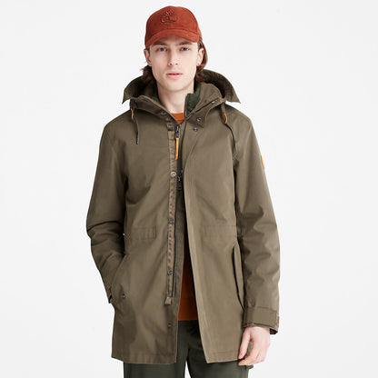 Timberland Mens Snowdon Peak 3-in-1 Waterproof Parka for Men in Green