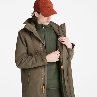 Timberland Mens Snowdon Peak 3-in-1 Waterproof Parka for Men in Green