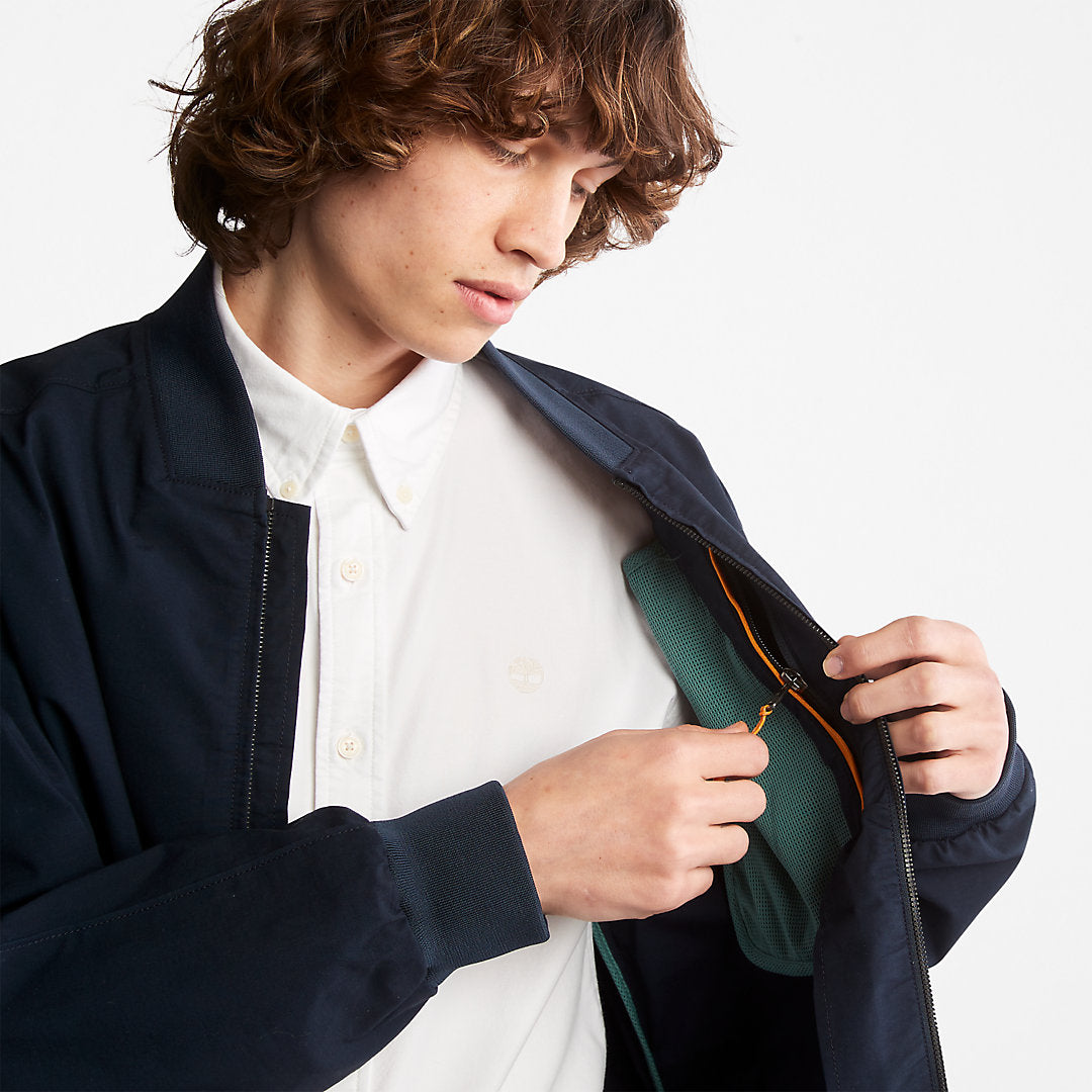 Timberland Mens Outdoor Heritage Bomber Jacket for Men in Navy