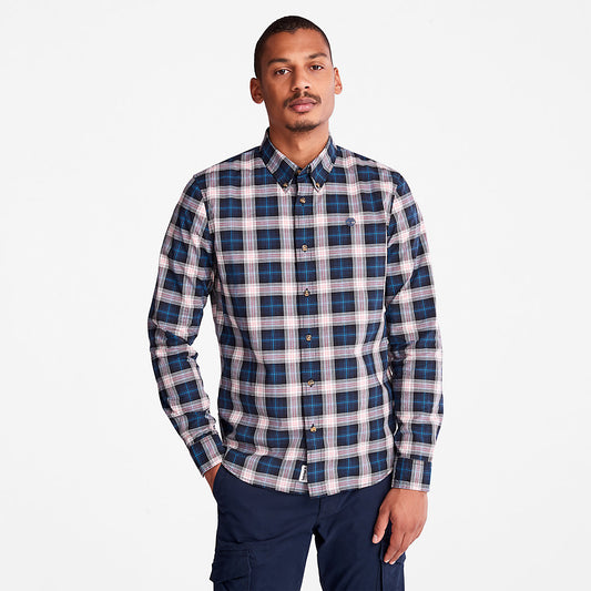 Timberland Mens Eastham River Tartan Shirt for Men in Light Grey