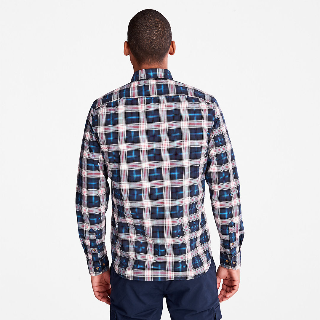 Timberland Mens Eastham River Tartan Shirt for Men in Light Grey