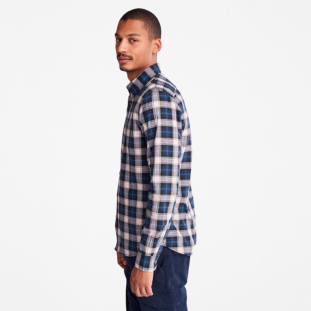 Timberland Mens Eastham River Tartan Shirt for Men in Light Grey