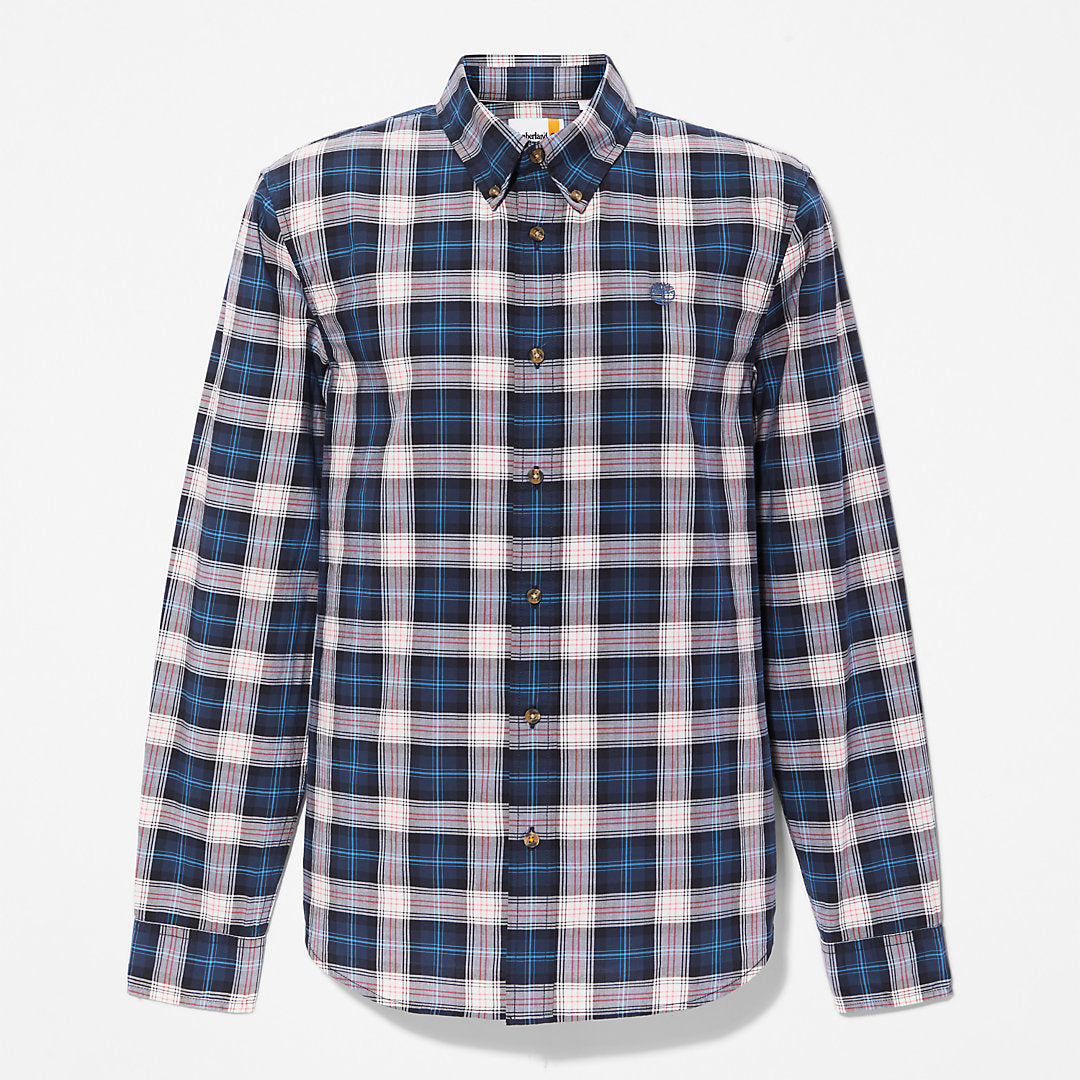 Timberland Mens Eastham River Tartan Shirt for Men in Light Grey