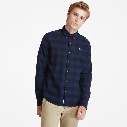 Timberland Mens Mascoma River Check Shirt for Men in Navy