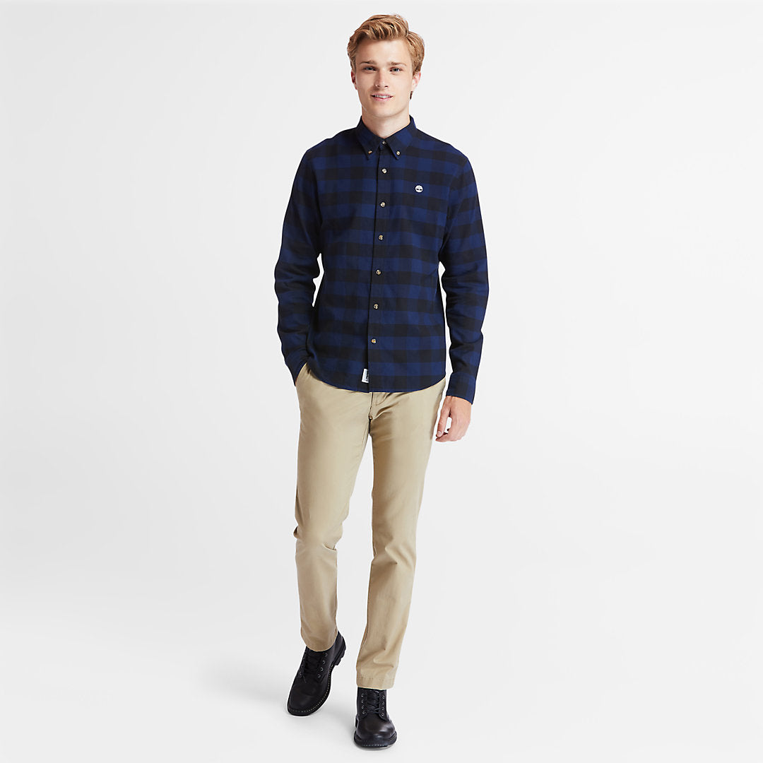 Timberland Mens Mascoma River Check Shirt for Men in Navy
