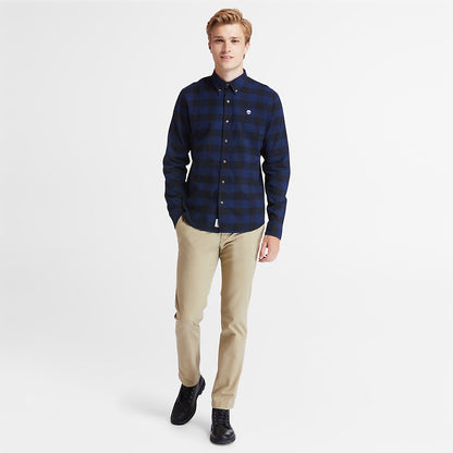 Timberland Mens Mascoma River Check Shirt for Men in Navy