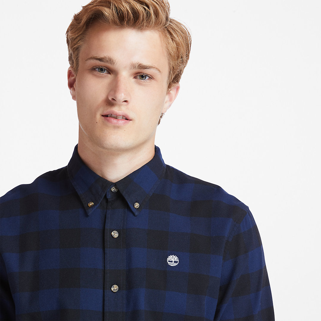 Timberland Mens Mascoma River Check Shirt for Men in Navy