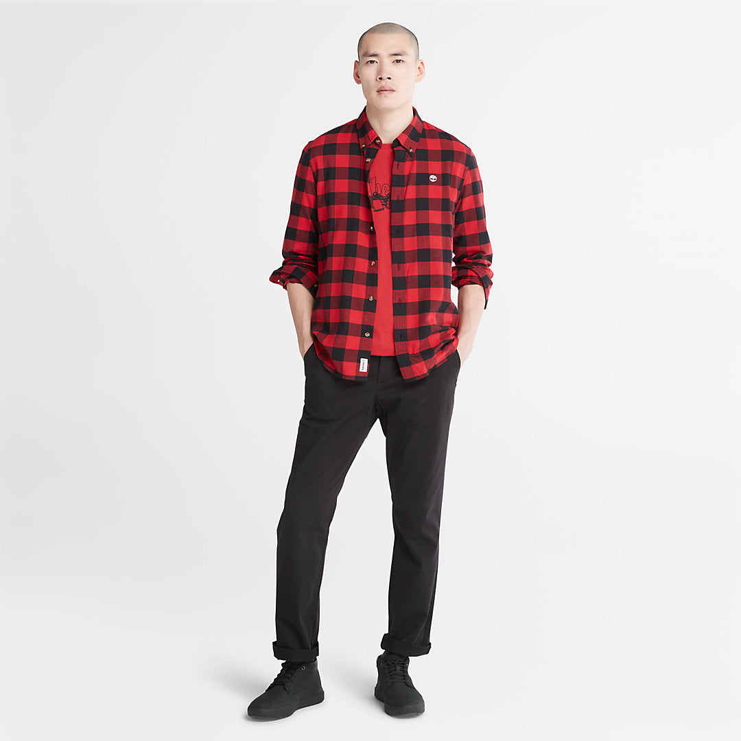 Timberland Mens Mascoma River Check Shirt for Men in Red