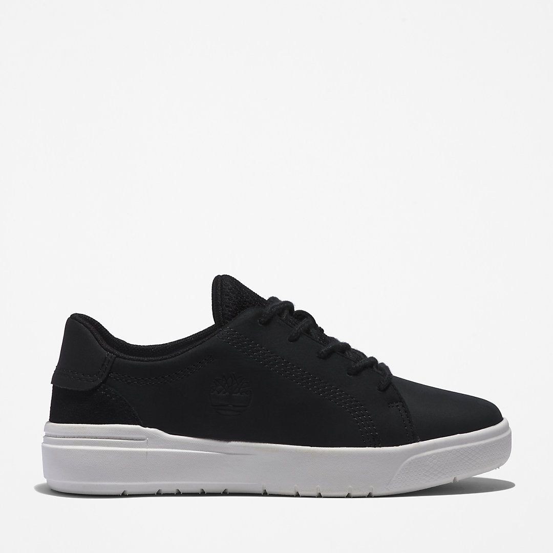 Timberland Kids Seneca Bay Leather Trainer for Kids in Black