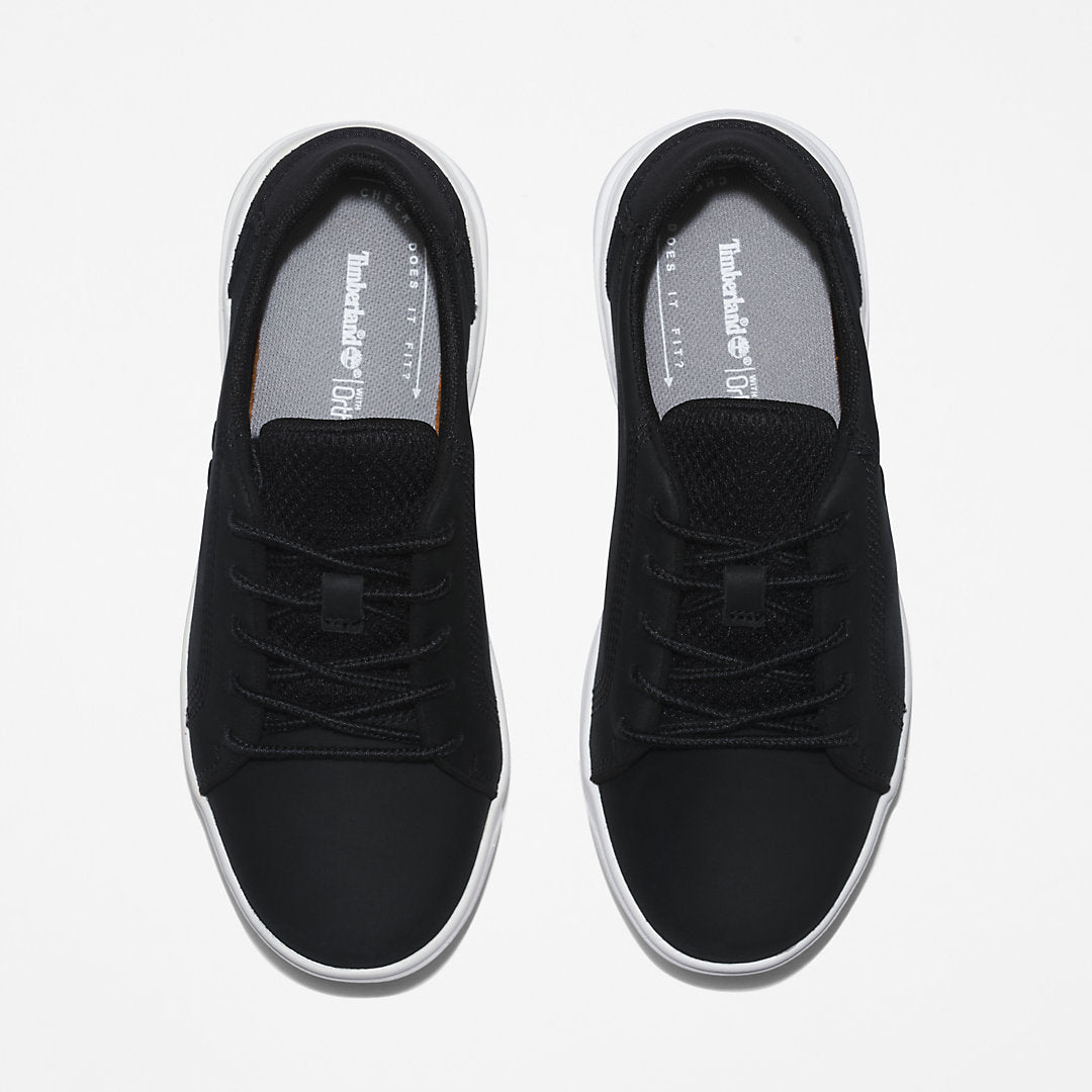 Timberland Kids Seneca Bay Leather Trainer for Kids in Black