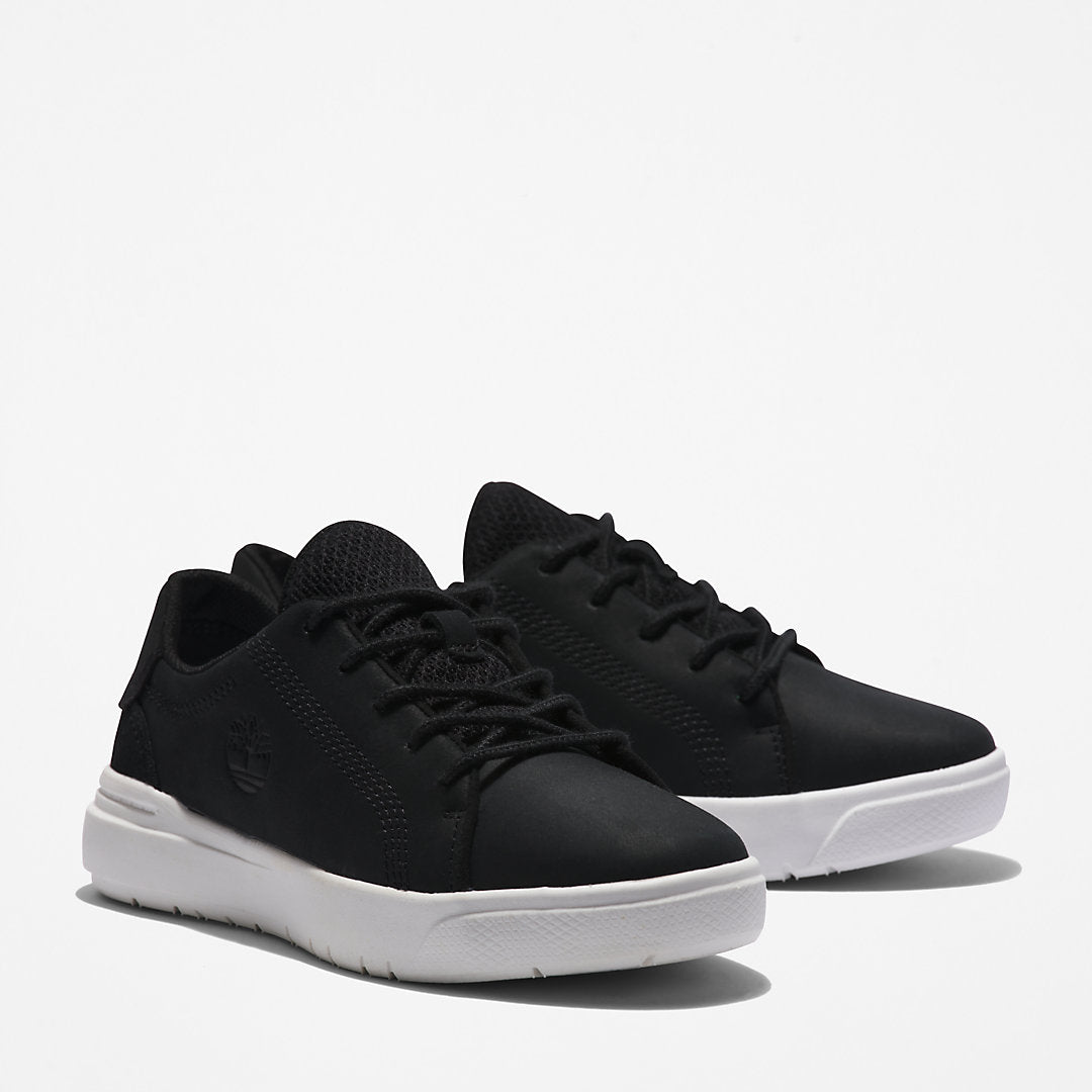 Timberland Kids Seneca Bay Leather Trainer for Kids in Black