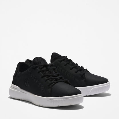 Timberland Kids Seneca Bay Leather Trainer for Kids in Black