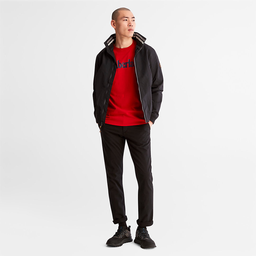 Timberland Mens Mount Lafayette Bomber Jacket for Men in Black