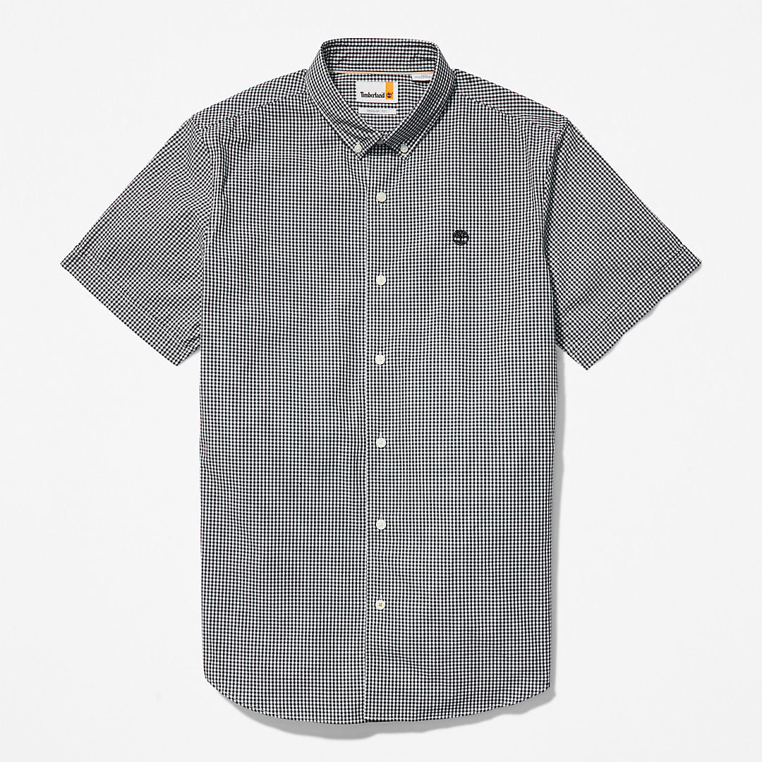Timberland Mens Suncook River Short-Sleeve Poplin Shirt for Men in Navy