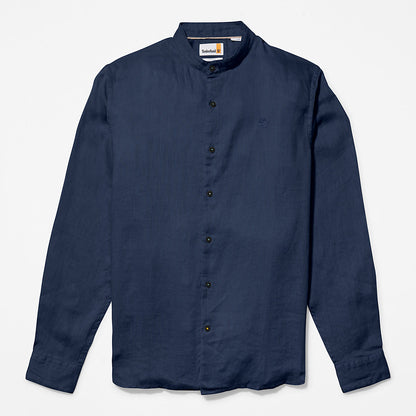 Timberland Mens Mill River Linen Shirt for Men in Navy