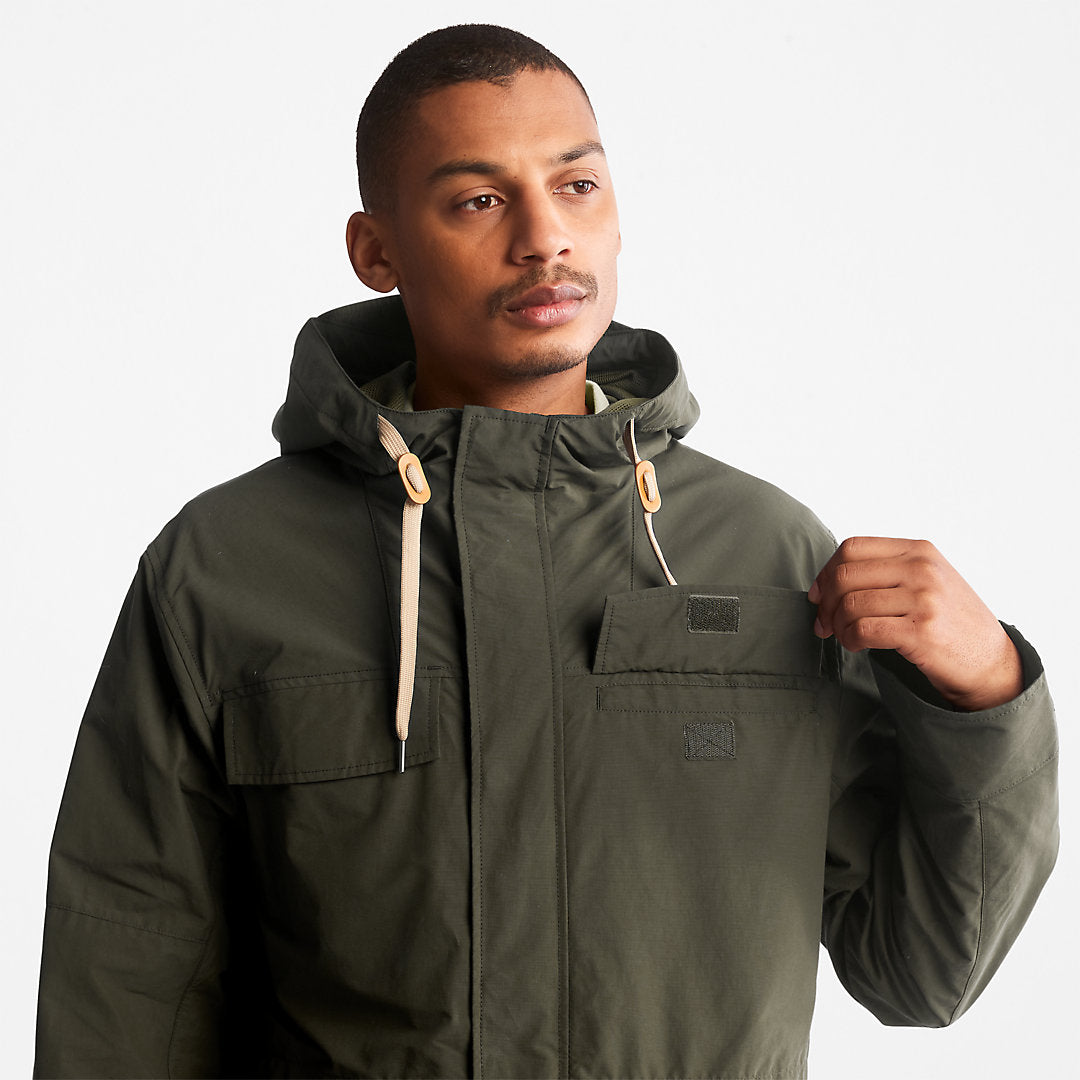 Timberland Mens Outdoor Heritage Field Parka for Men in Dark Green