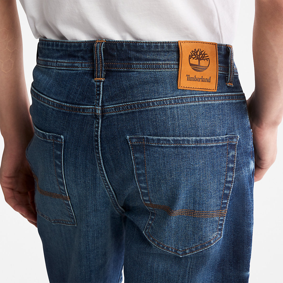 Timberland Mens Canobie Lake Denim Shorts for Men in Indigo