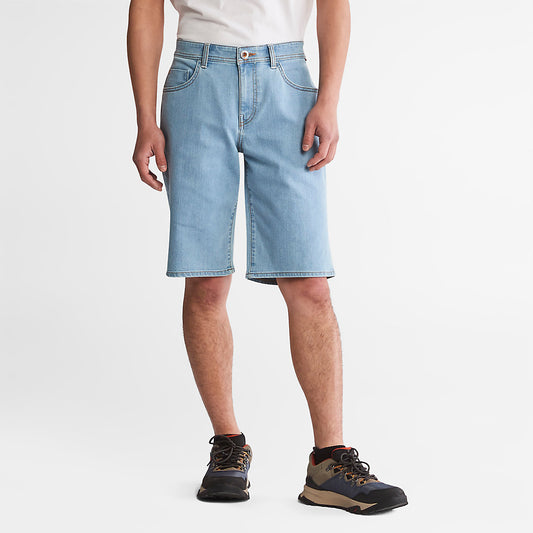 Timberland Mens Canobie Lake Denim Shorts for Men in Blue