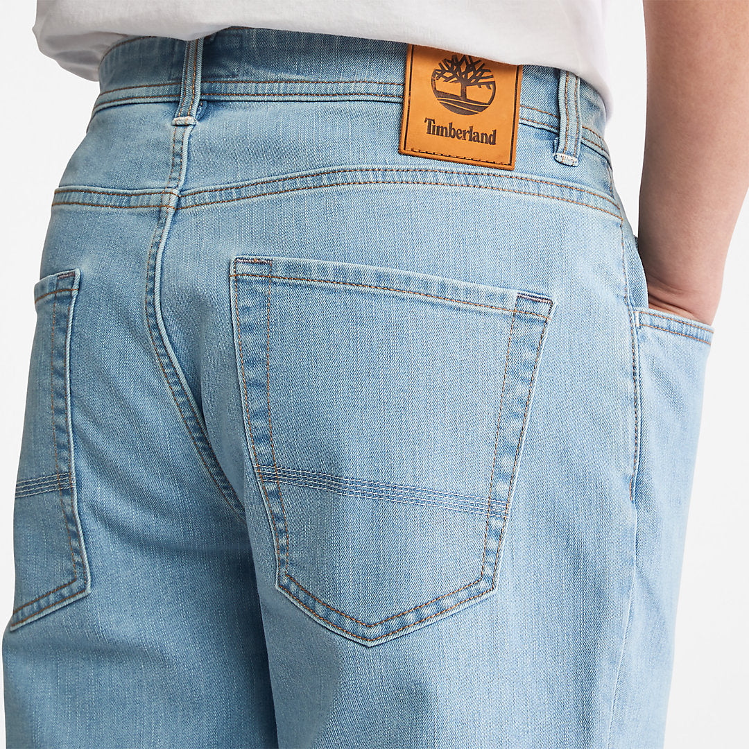 Timberland Mens Canobie Lake Denim Shorts for Men in Blue