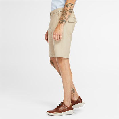 Timberland Mens Squam Lake Lightweight Shorts for Men in Beige