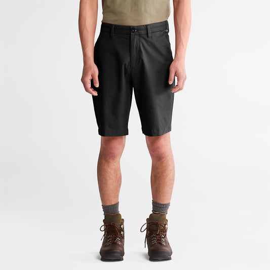 Timberland Mens Squam Lake Stretch Chino Shorts for Men in Black