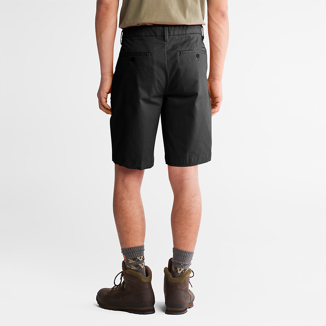Timberland Mens Squam Lake Stretch Chino Shorts for Men in Black