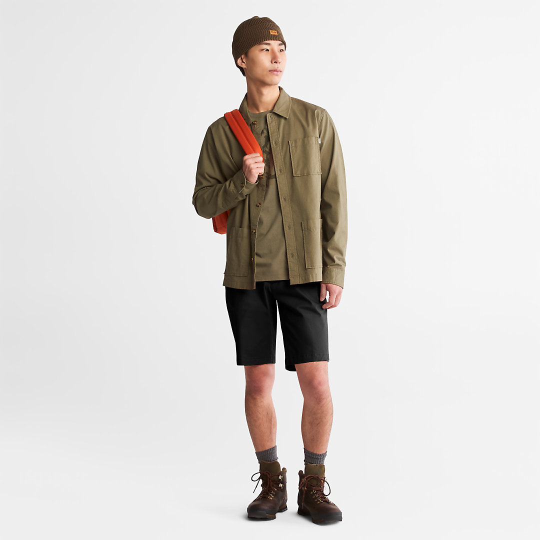 Timberland Mens Squam Lake Stretch Chino Shorts for Men in Black