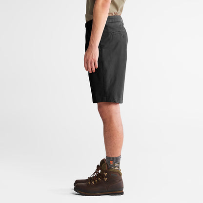 Timberland Mens Squam Lake Stretch Chino Shorts for Men in Black